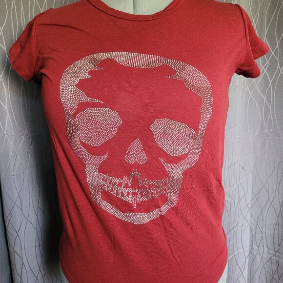 Red Skull Sequin T - Picture 1 of 3